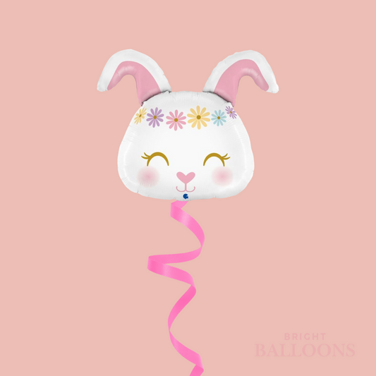 Large Helium Bunny Foil Balloon