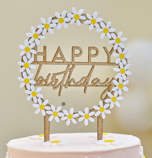 Daisy Cake Topper